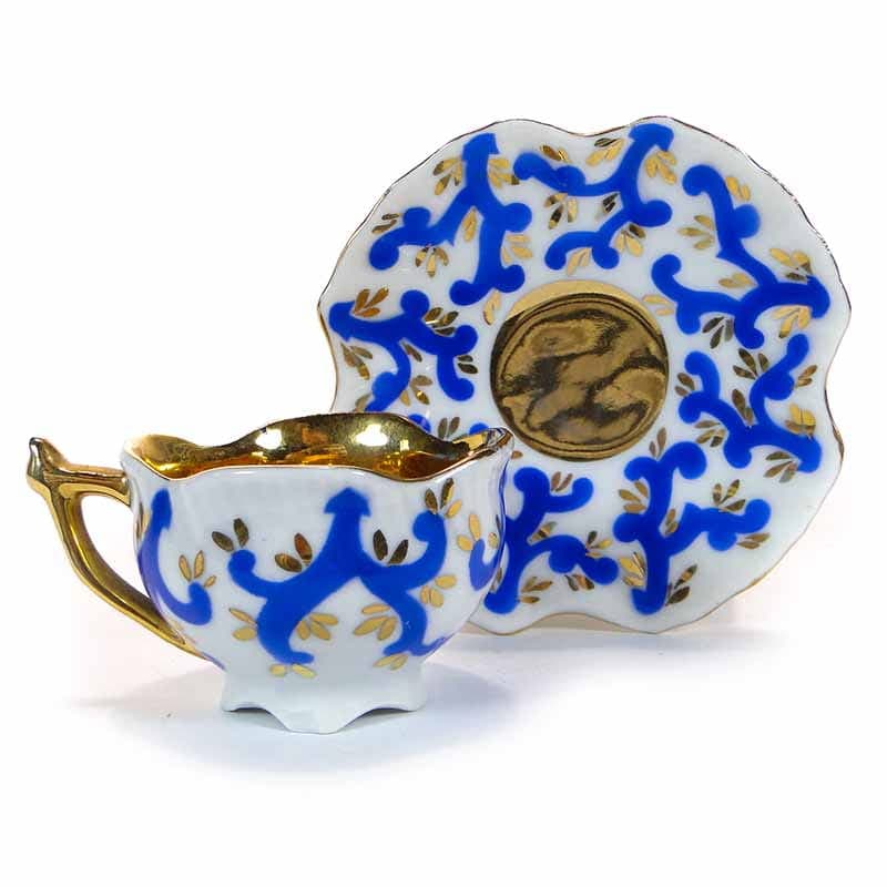 Filiżanka do mokki Biedermeier, biała porcelana, Austria, lata 20.