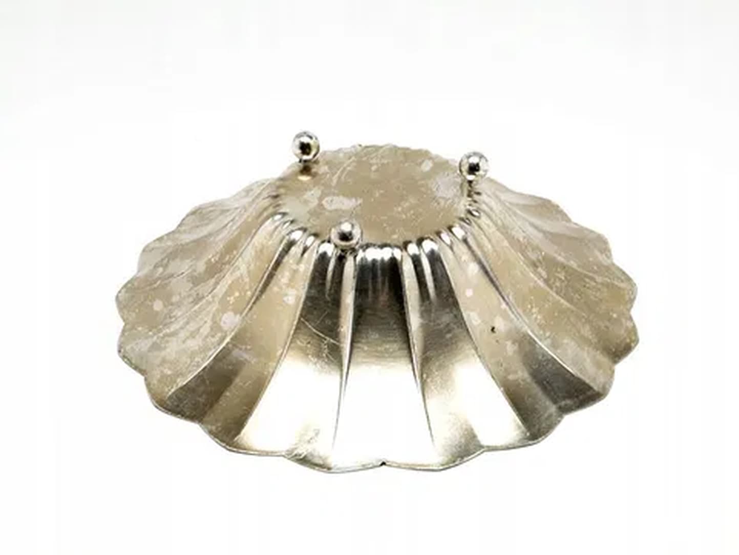 Patera Art Deco, mosiądz srebrzony, WMF Ikora, Niemcy, lata 30. - 181511