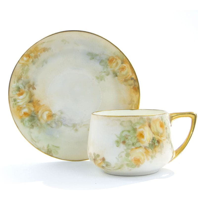 Filiżanka do mokki Donatello, ivory white porcelana, Rosenthal, Niemcy, lata 20.