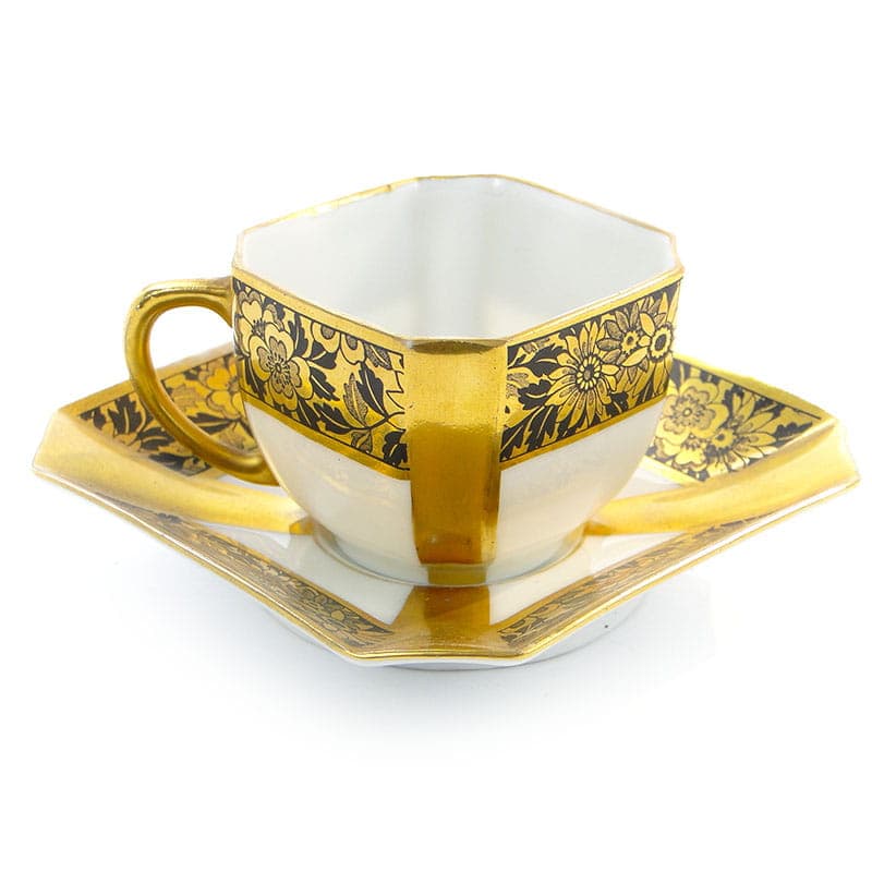 Filiżanka do mokki, Art Deco, porcelana biała, Wielka Brytania, lata 20.