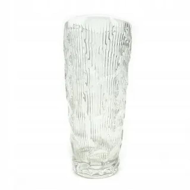 Okulus vase, Mid-century modern, transparent glass, Ząbkowice, Poland, 1970s. - DIMENSION