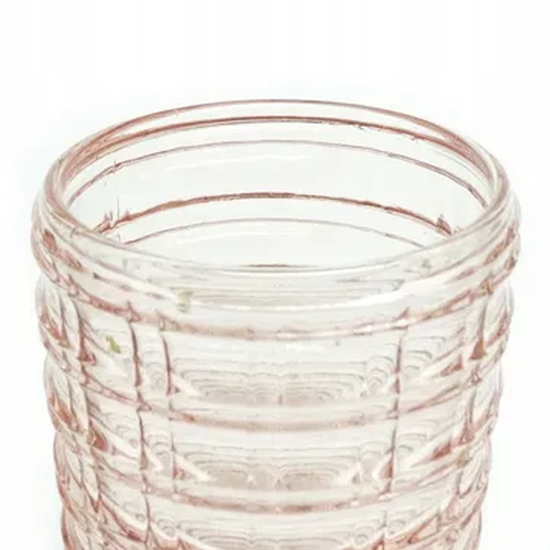 Wazon kręgiel, mid-century modern, szkło roselinowe, Ząbkowice, Polska, lata 70. - 181594