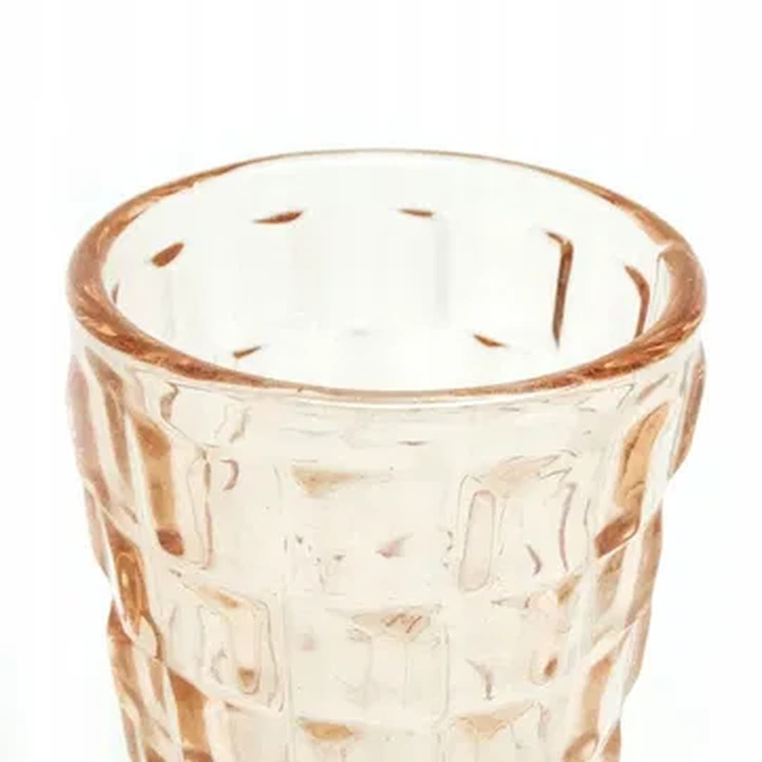 Wazon, mid-century modern, szkło rozalinowe prasowane, Ząbkowice, Polska, lata 70. - 181613