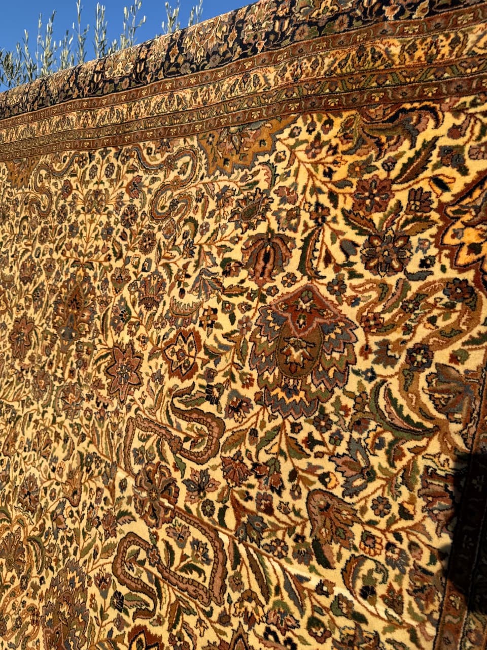 Dywan Indo Sarouck 375x255 cm, beżowy, wełna, Indie - 181734