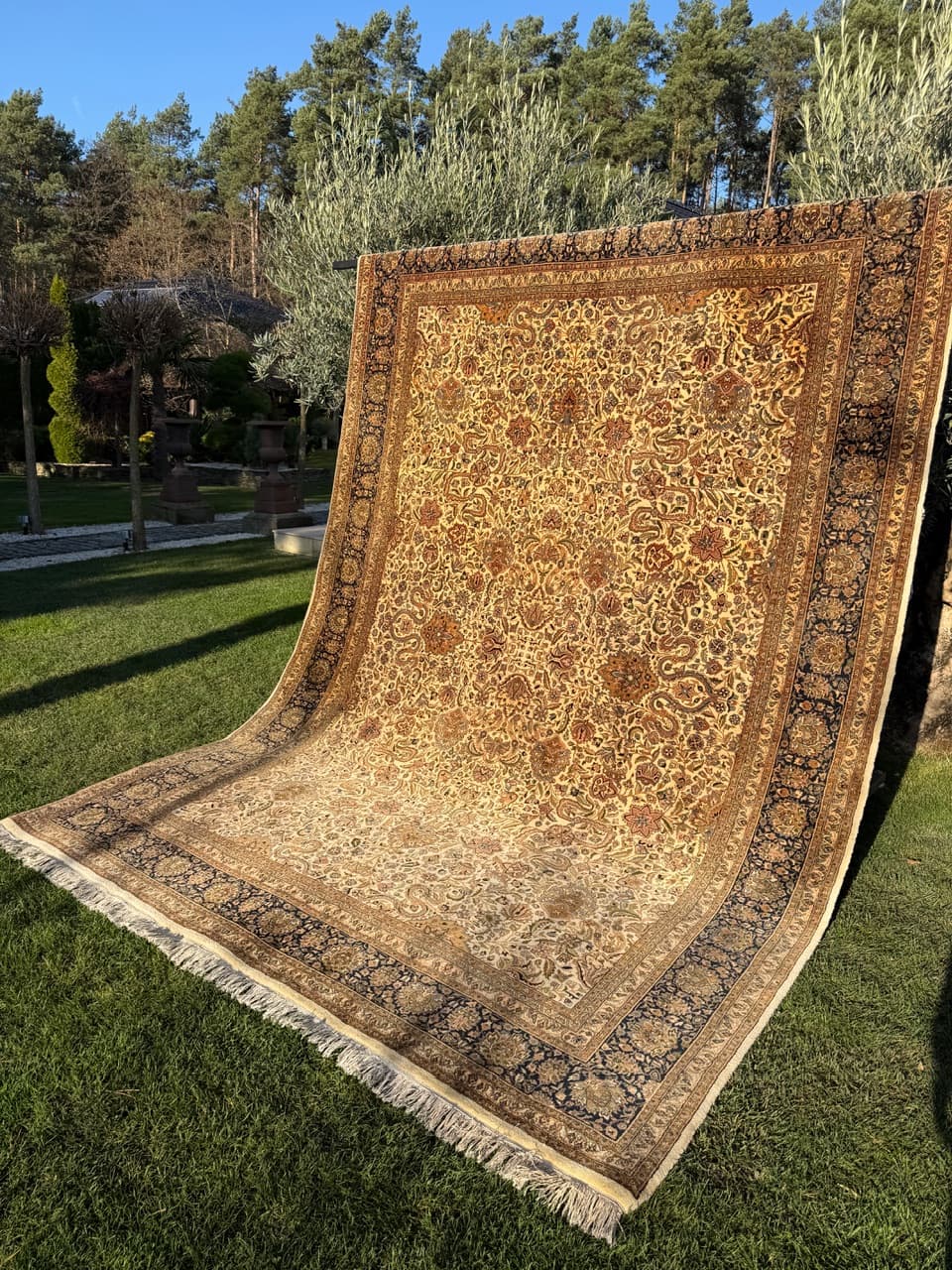 Dywan Indo Sarouck 375x255 cm, beżowy, wełna, Indie - 181737