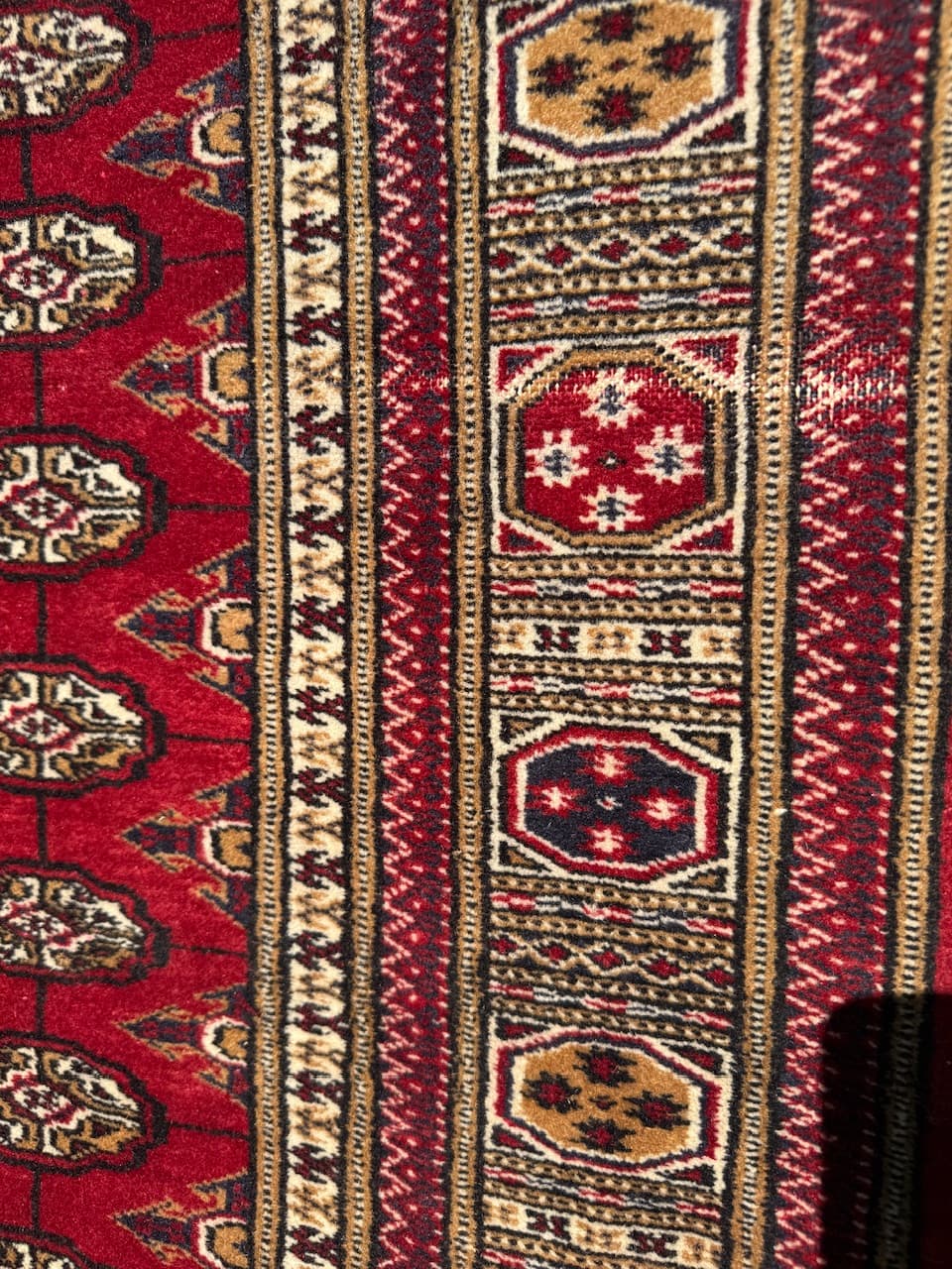 Runner Buchara 270x70 cm, red, cashmere wool, Pakistan, 1990s. - 181837