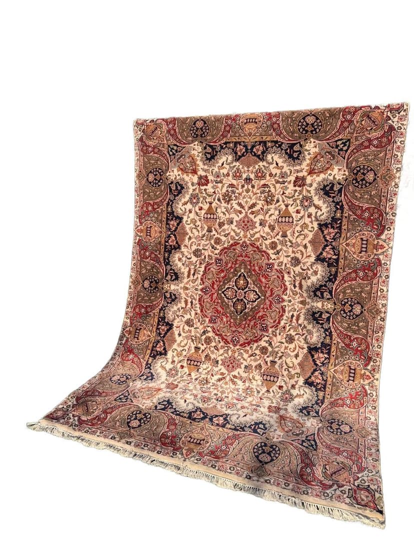 Dywan Indo Ispahan 300x200 cm, multikolor, wełna, Indie