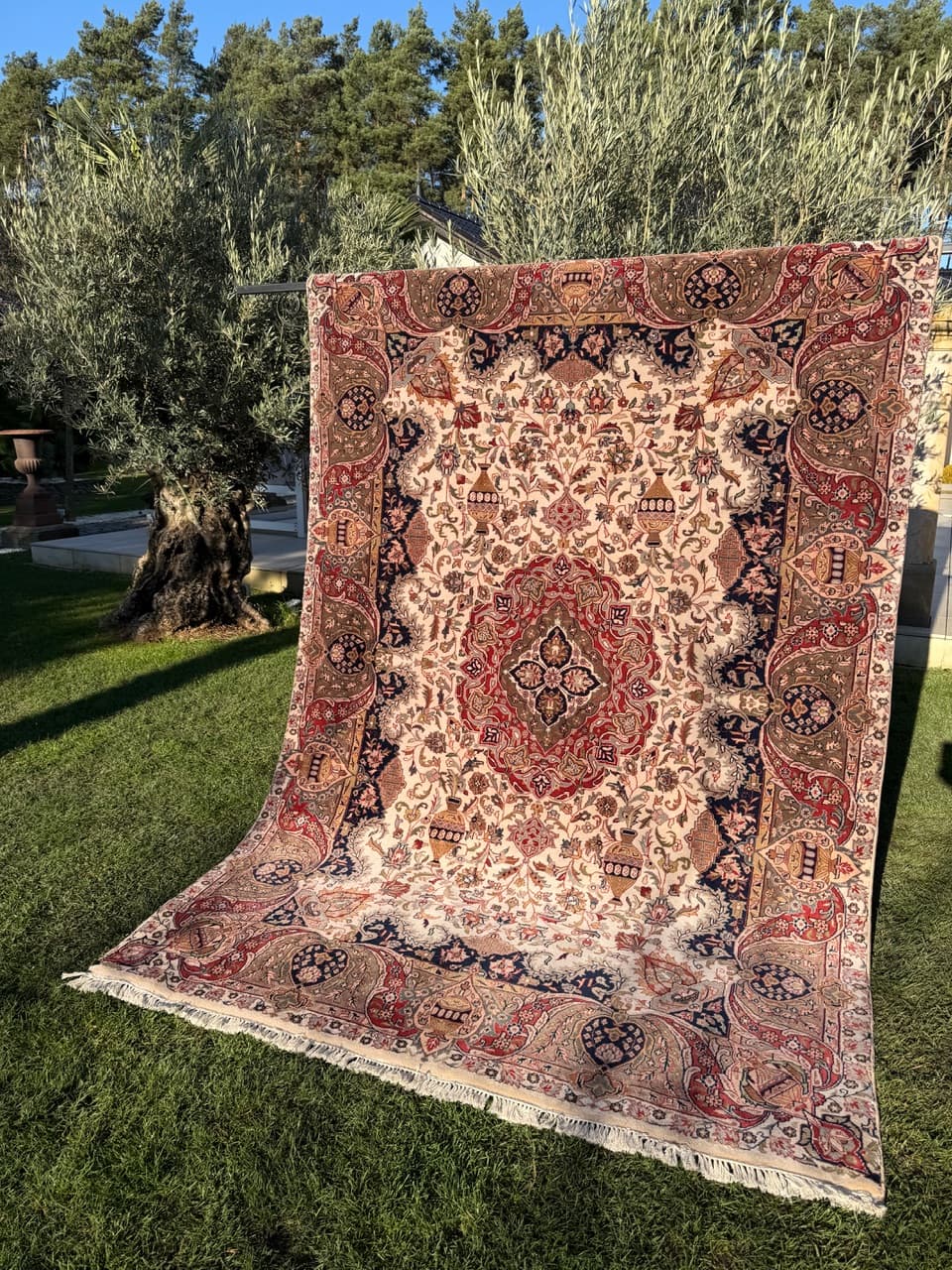 Dywan Indo Ispahan 300x200 cm, multikolor, wełna, Indie - 181878