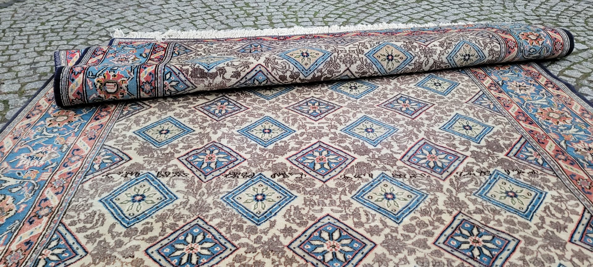 Dywan Ghom 207x320 cm, multikolor, wełna, Iran, lata 70. - 181909