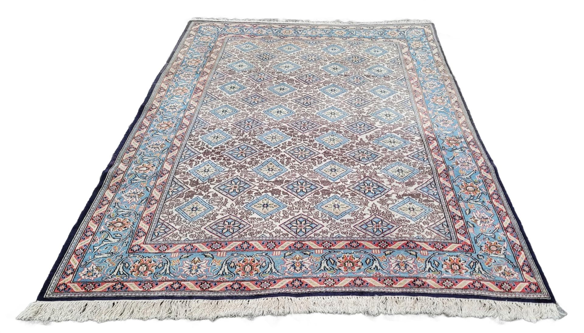 Dywan Ghom 207x320 cm, multikolor, wełna, Iran, lata 70.