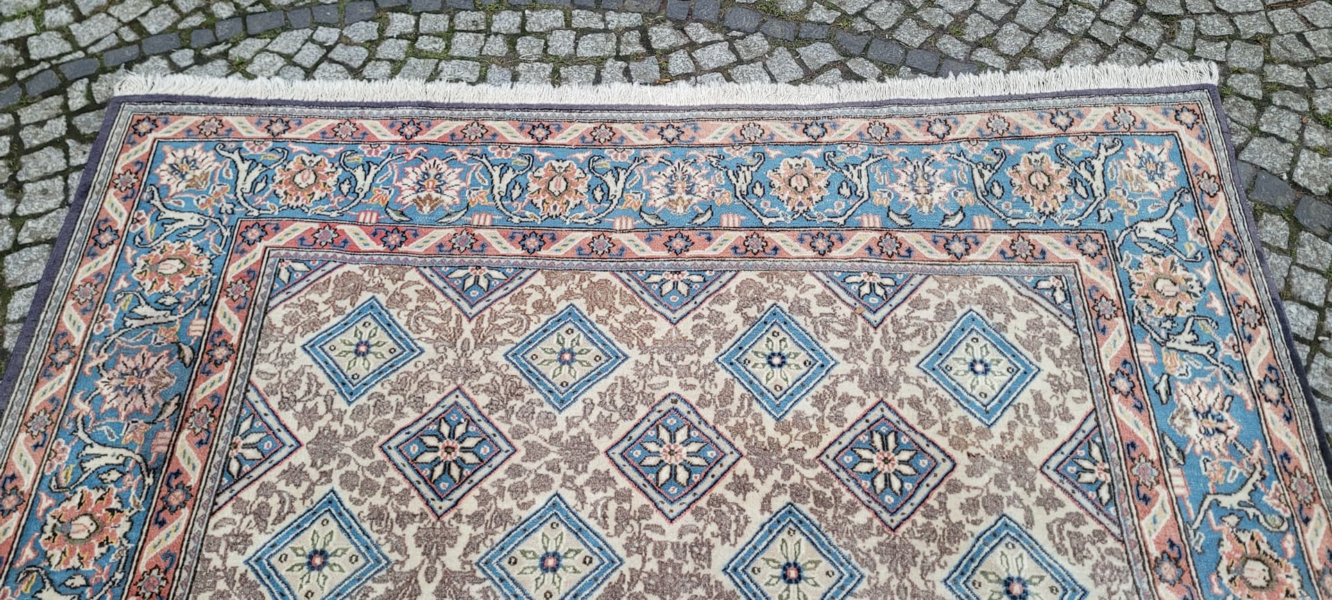 Dywan Ghom 207x320 cm, multikolor, wełna, Iran, lata 70. - 181910