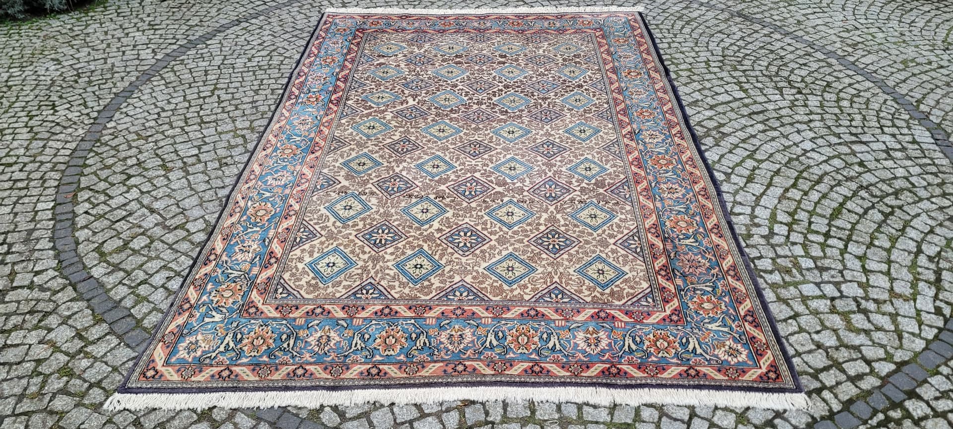 Dywan Ghom 207x320 cm, multikolor, wełna, Iran, lata 70. - 181915