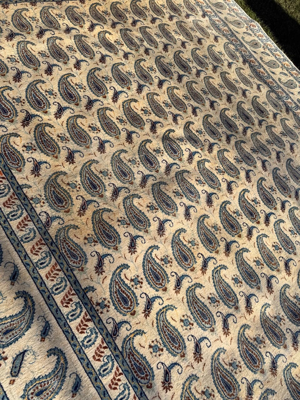 Rug Keshan 380x275 cm, beige, wool, Iran, 1960s. - 181969