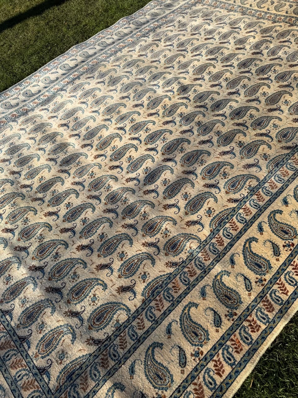 Rug Keshan 380x275 cm, beige, wool, Iran, 1960s. - 181977