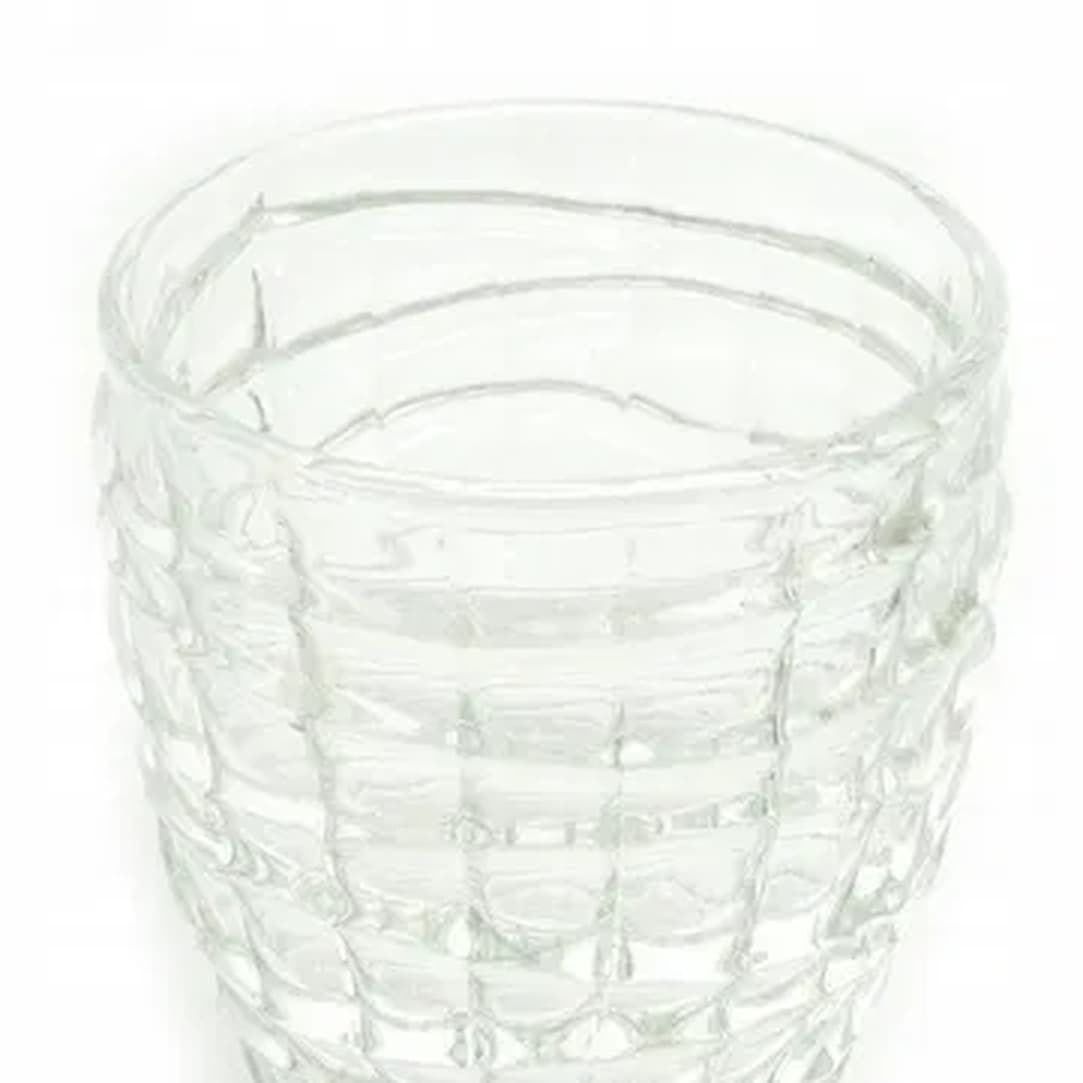 Optyczny vase, Modernism, glass, Ząbkowice, Poland, 1970s. - 182032