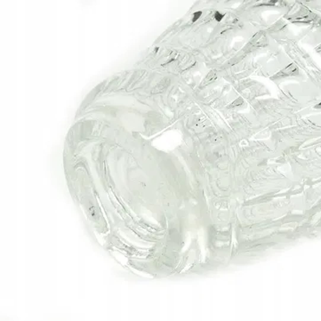 Optyczny vase, Modernism, glass, Ząbkowice, Poland, 1970s. - 182034