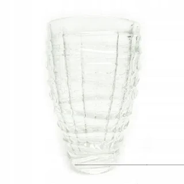 Optyczny vase, Modernism, glass, Ząbkowice, Poland, 1970s. - DIMENSION