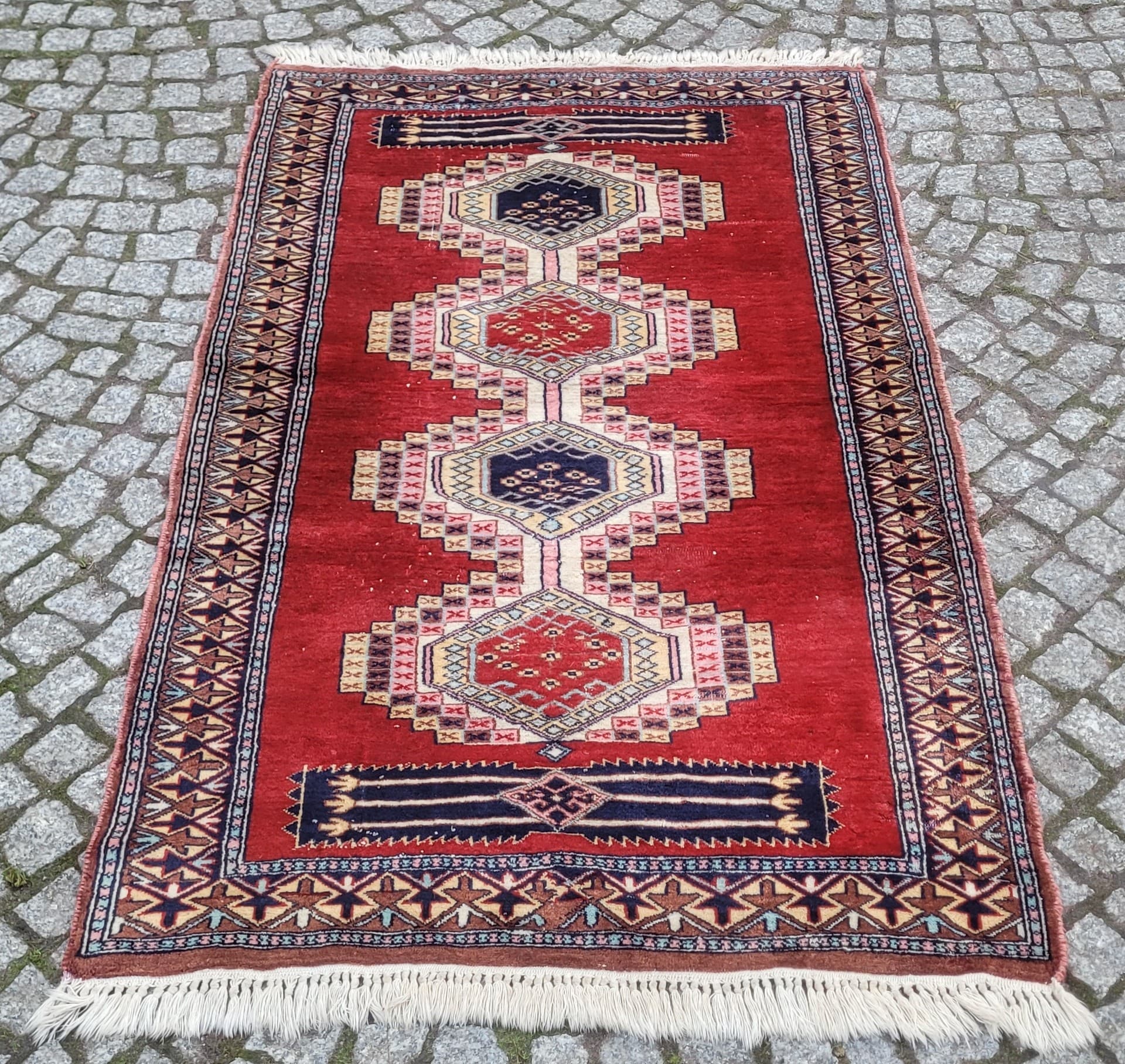 Dywan Buchara 160x93 cm, multikolor, wełna, Pakistan - 182117