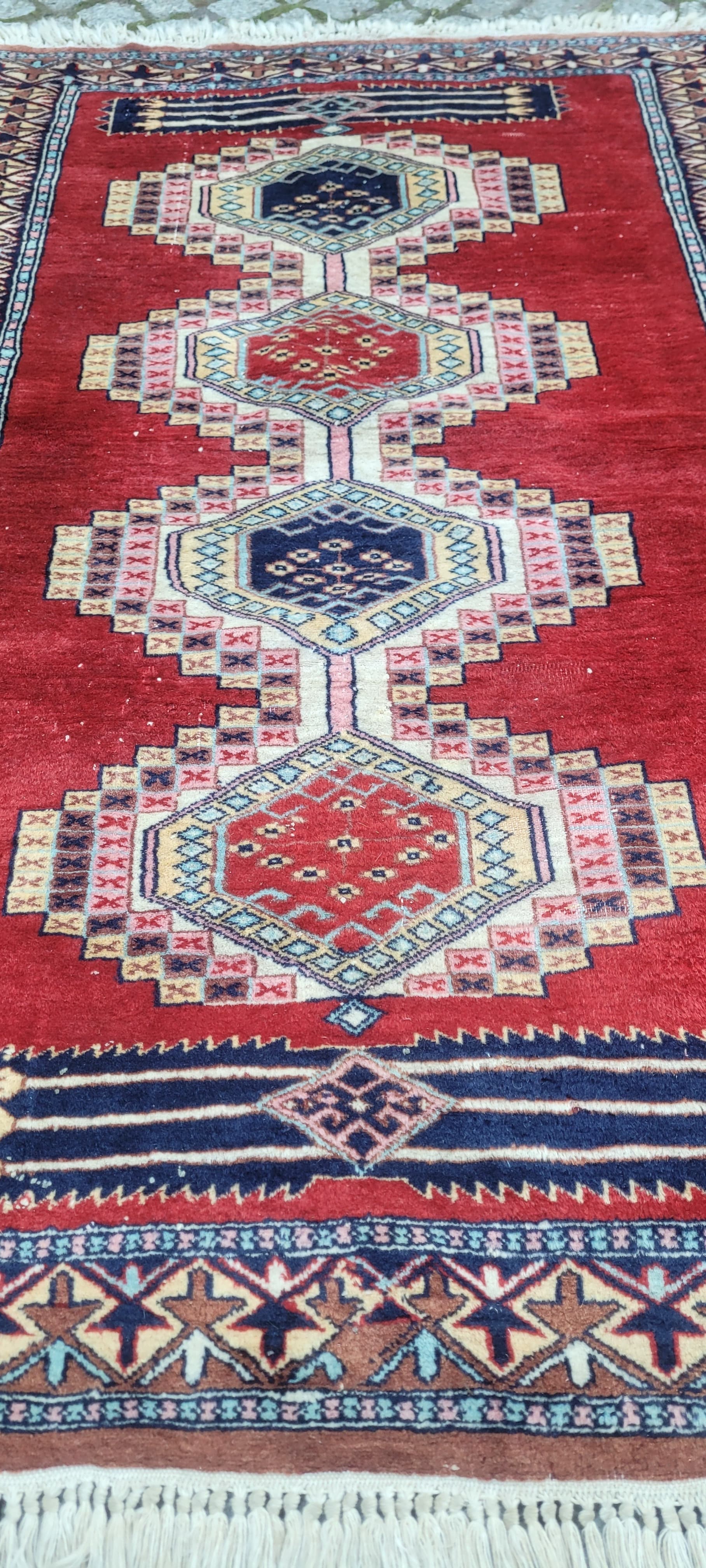 Dywan Buchara 160x93 cm, multikolor, wełna, Pakistan - 182118