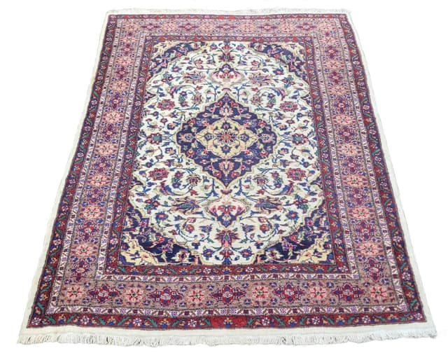 Dywan Ghom 193x128 cm, multikolor, wełna, Pakistan, lata 90. - WYMIARY