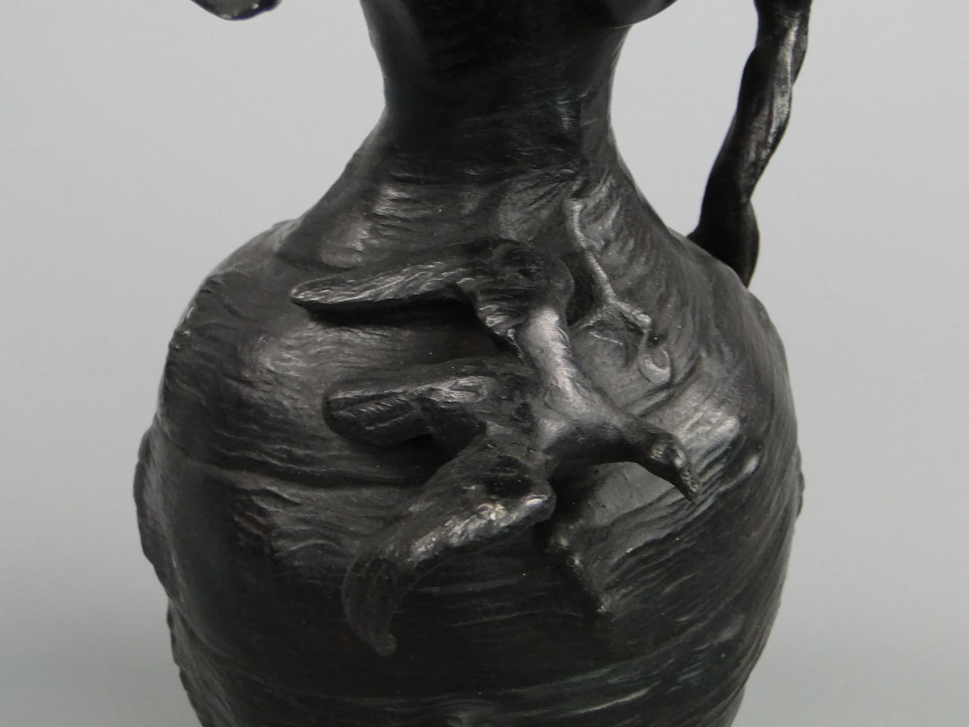 Dzban Art Nouveau, srebrny metal, proj. J. M. Petizon, Francja, początek XX w. - 12618