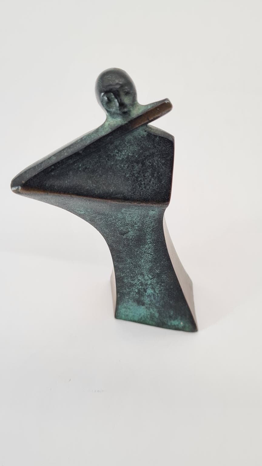 Rzeźba, Ideen in Bronze, zielony, brąz, Cleve art-line, Niemcy, lata 80. - 182199