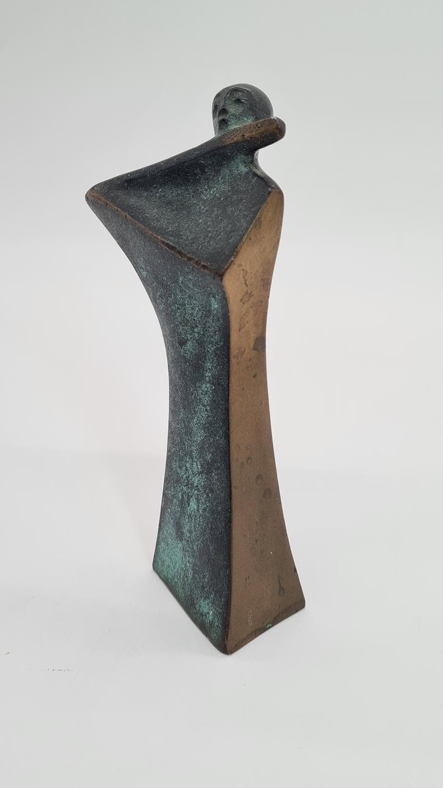 Rzeźba, Ideen in Bronze, zielony, brąz, Cleve art-line, Niemcy, lata 80. - 182194