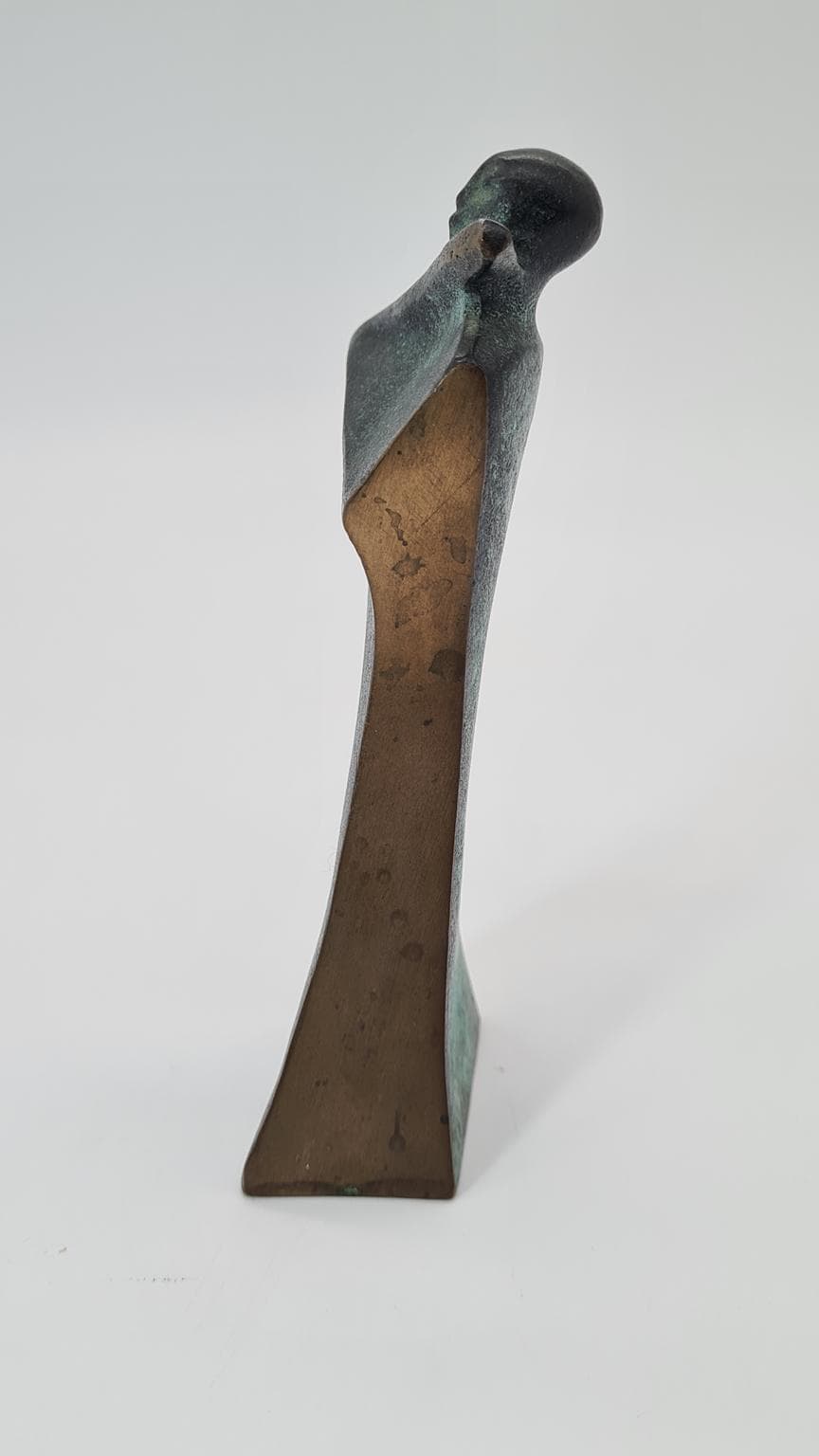 Rzeźba, Ideen in Bronze, zielony, brąz, Cleve art-line, Niemcy, lata 80. - 182195