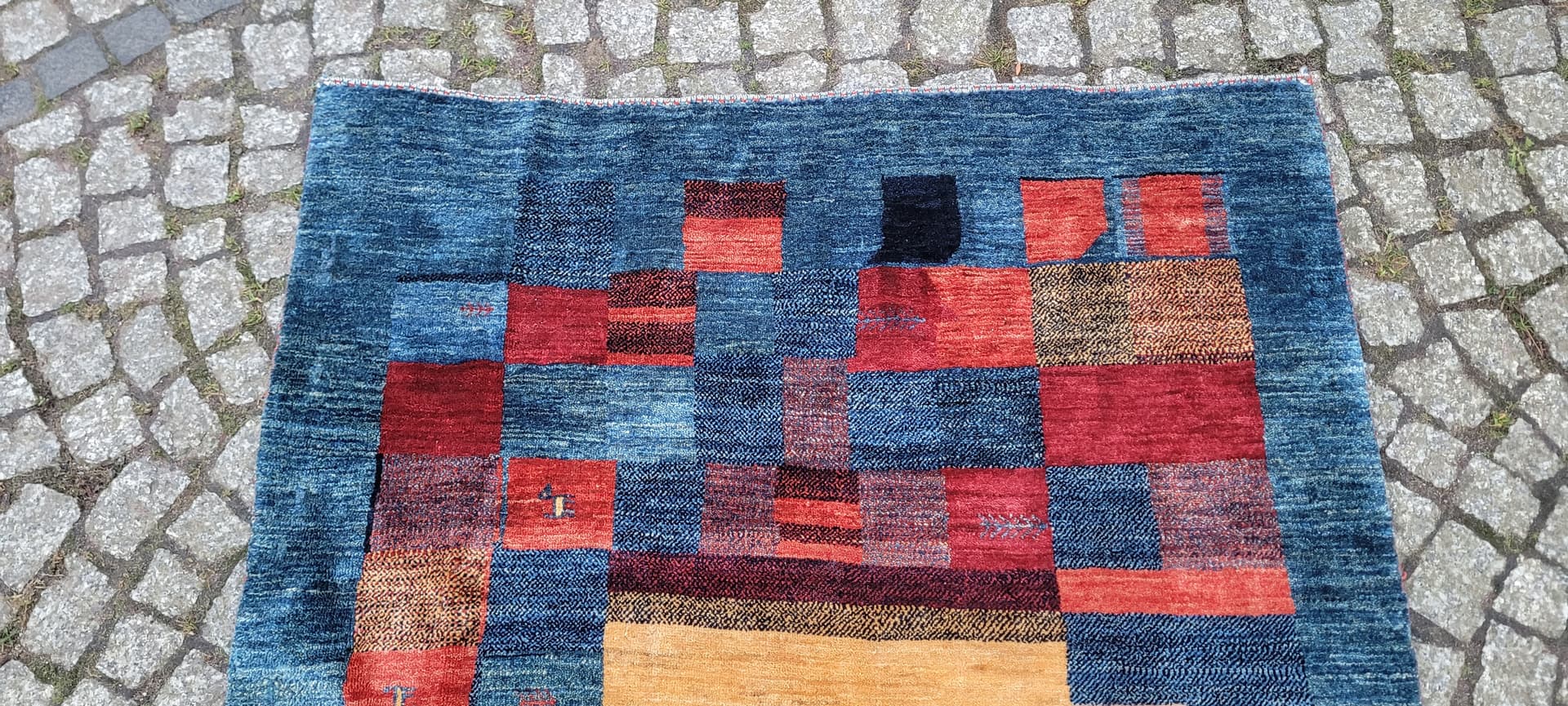 Dywan Lori Gabbeh 150x100 cm, multikolor, wełna, Iran, lata 60. - 182257