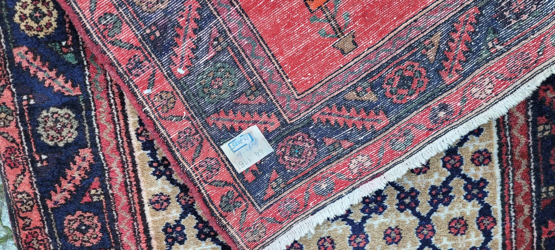 Runner Hamadan 397x94 cm, ivory wool, Iran, 1920s - 182287