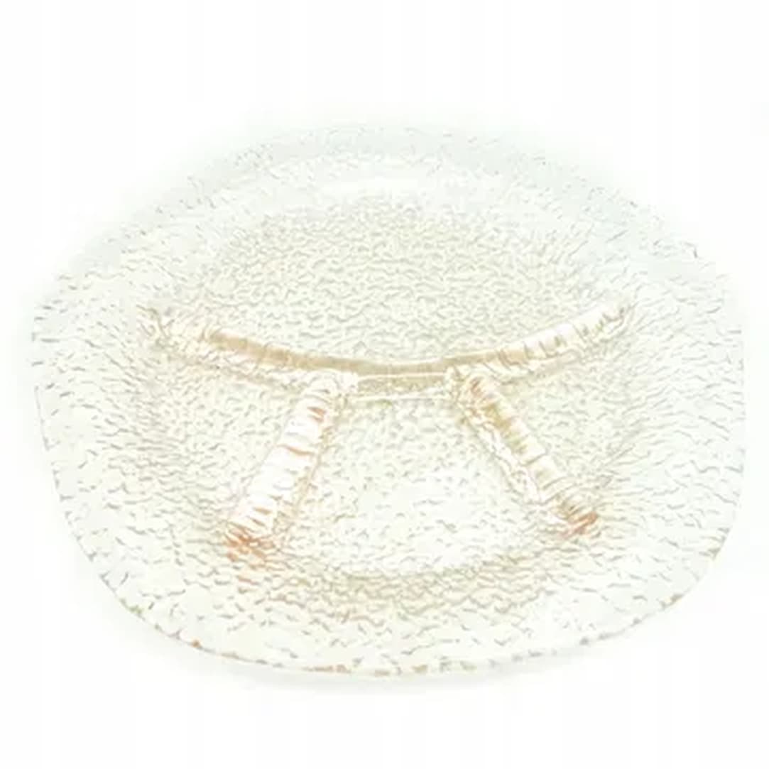 Patera na przystawki, modernizm, szkło rozalinowe, proj. J.S. Drost, Ząbkowice, Polska, lata 70.