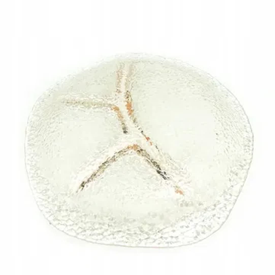 Patera na przystawki, modernizm, szkło rozalinowe, proj. J.S. Drost, Ząbkowice, Polska, lata 70. - 182487