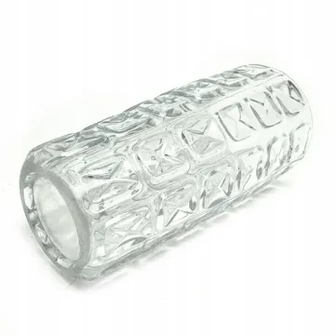 Wazon, mid-century modern, szkło transparentne, Ząbkowice, Polska, lata 70. - 182524