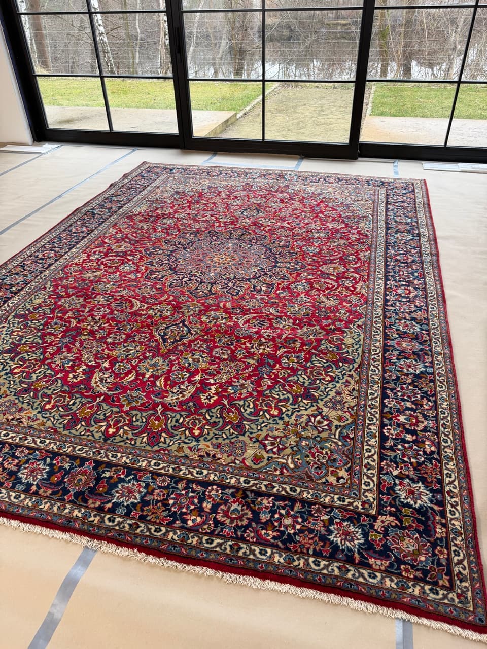 Nowy Kaszmirowy Dywan Wełniany Perski Iran Keshan 400x300 - 182675