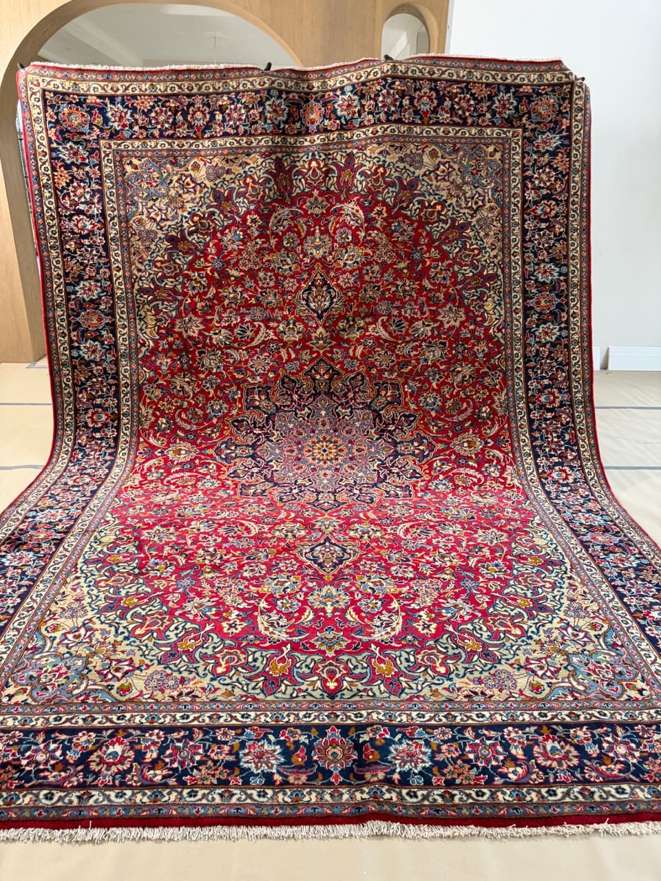 Nowy Kaszmirowy Dywan Wełniany Perski Iran Keshan 400x300 - 182679