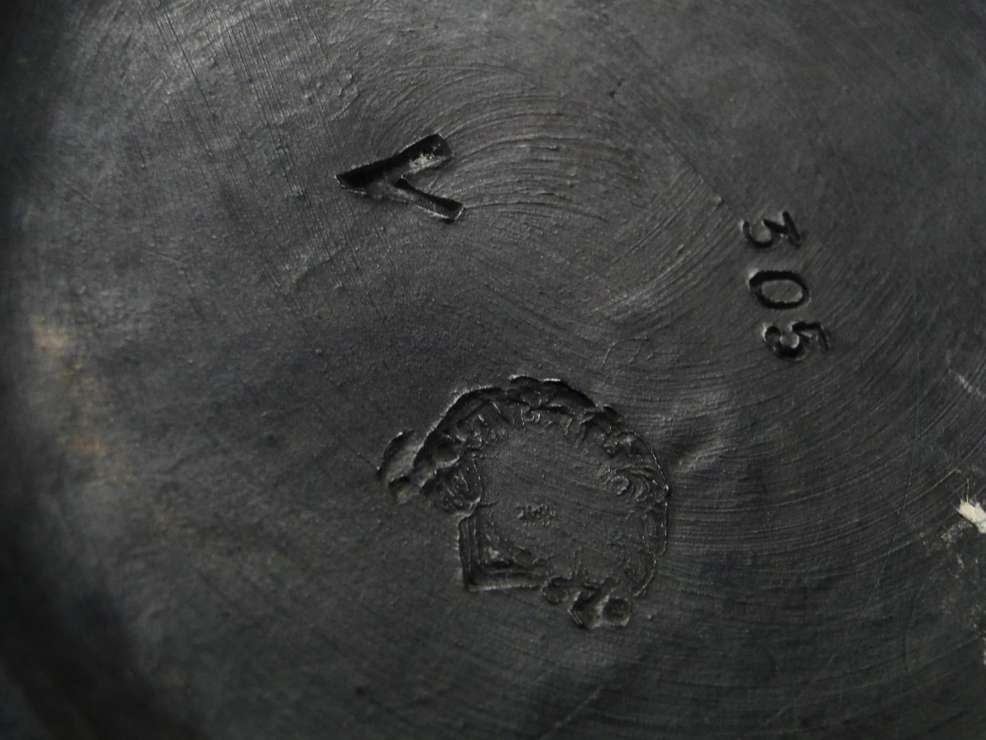 Art Nouveau Vase Boy with Spider, dark brown ceramic, Austria, early 20th c. - 12578