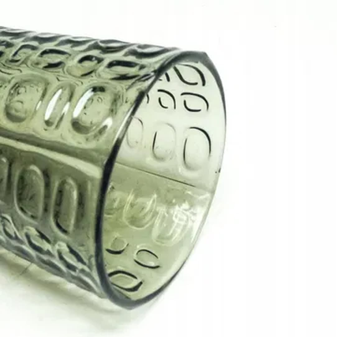 Wazon Modernizm, szkło zielone, Ząbkowice, Polska, lata 70. - 182823