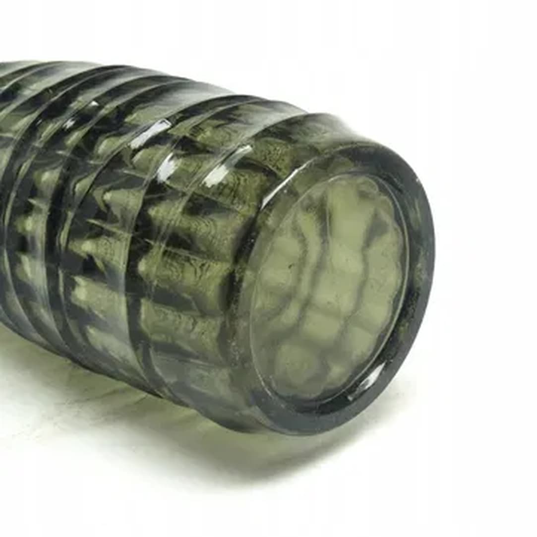 Wazon baleron Modernizm, szkło transparentne, HSG Ząbkowice, Polska, lata 70. - 182874