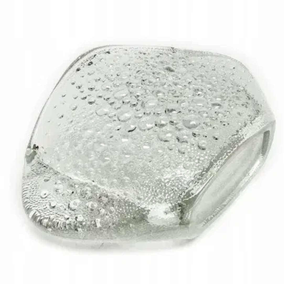 Wazon Asteroid, mid-century modern, szkło prasowane transparentne, proj. J. S. Drost, Ząbkowice, Polska, lata 70. - 182957