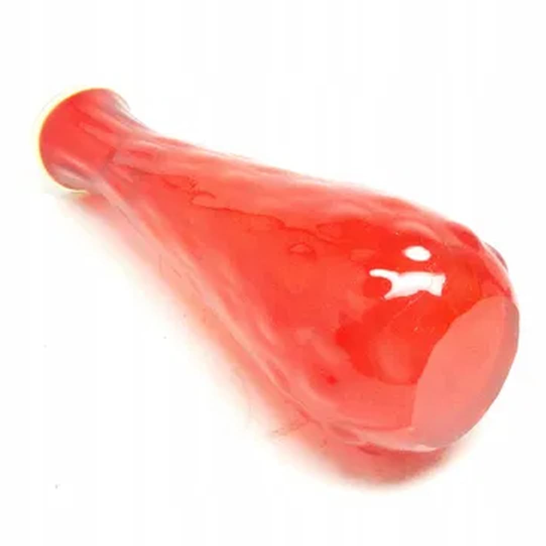 Wazon Fasolka, Mid-century modern, szkło czerwone, Ząbkowice, Polska, lata 70. - 183035