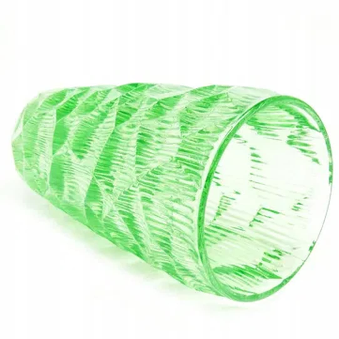 Wazon Okulus, Mid-century modern, szkło turkusowe, Ząbkowice, Polska, lata 70. - 183147