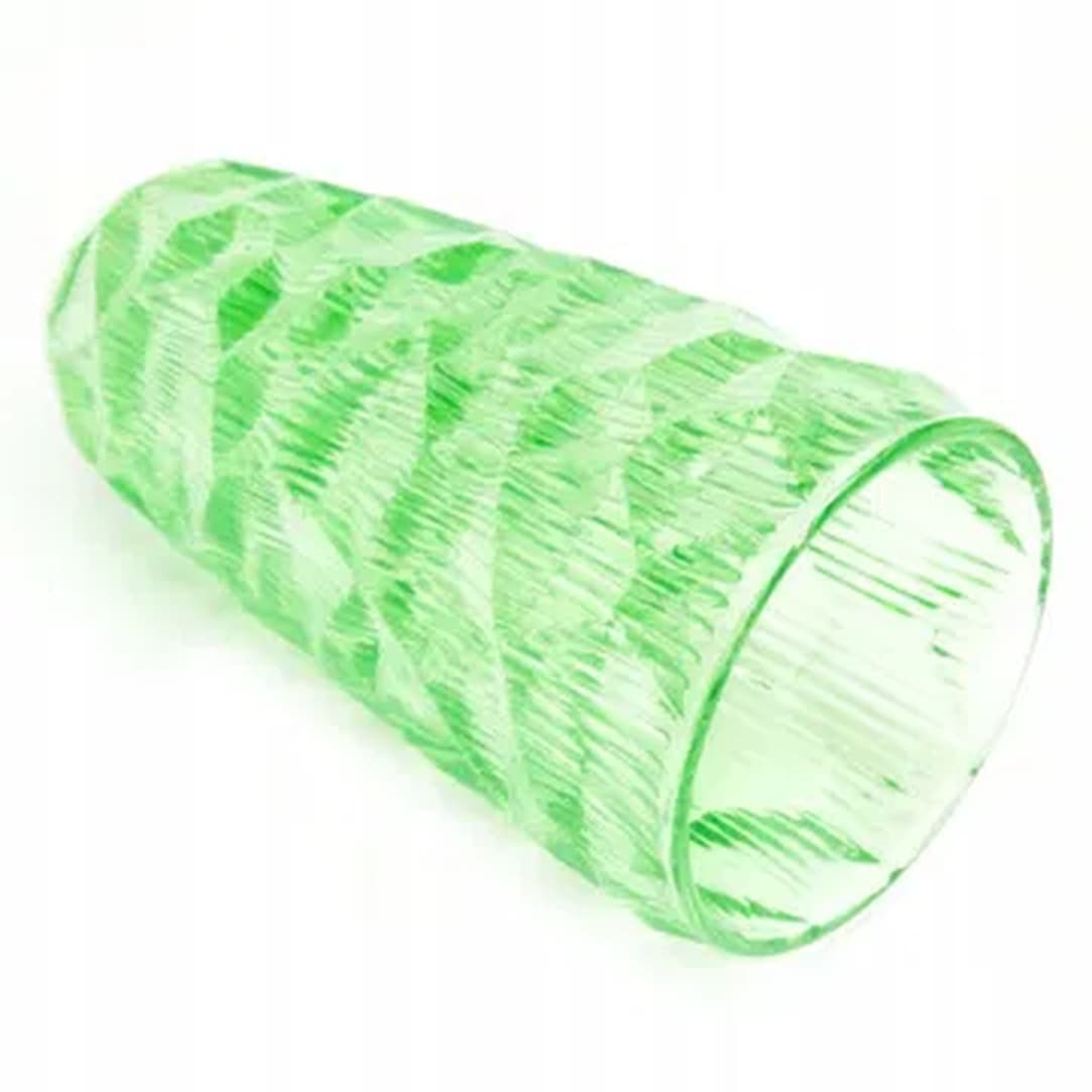 Wazon Okulus, Mid-century modern, szkło turkusowe, Ząbkowice, Polska, lata 70. - 183148