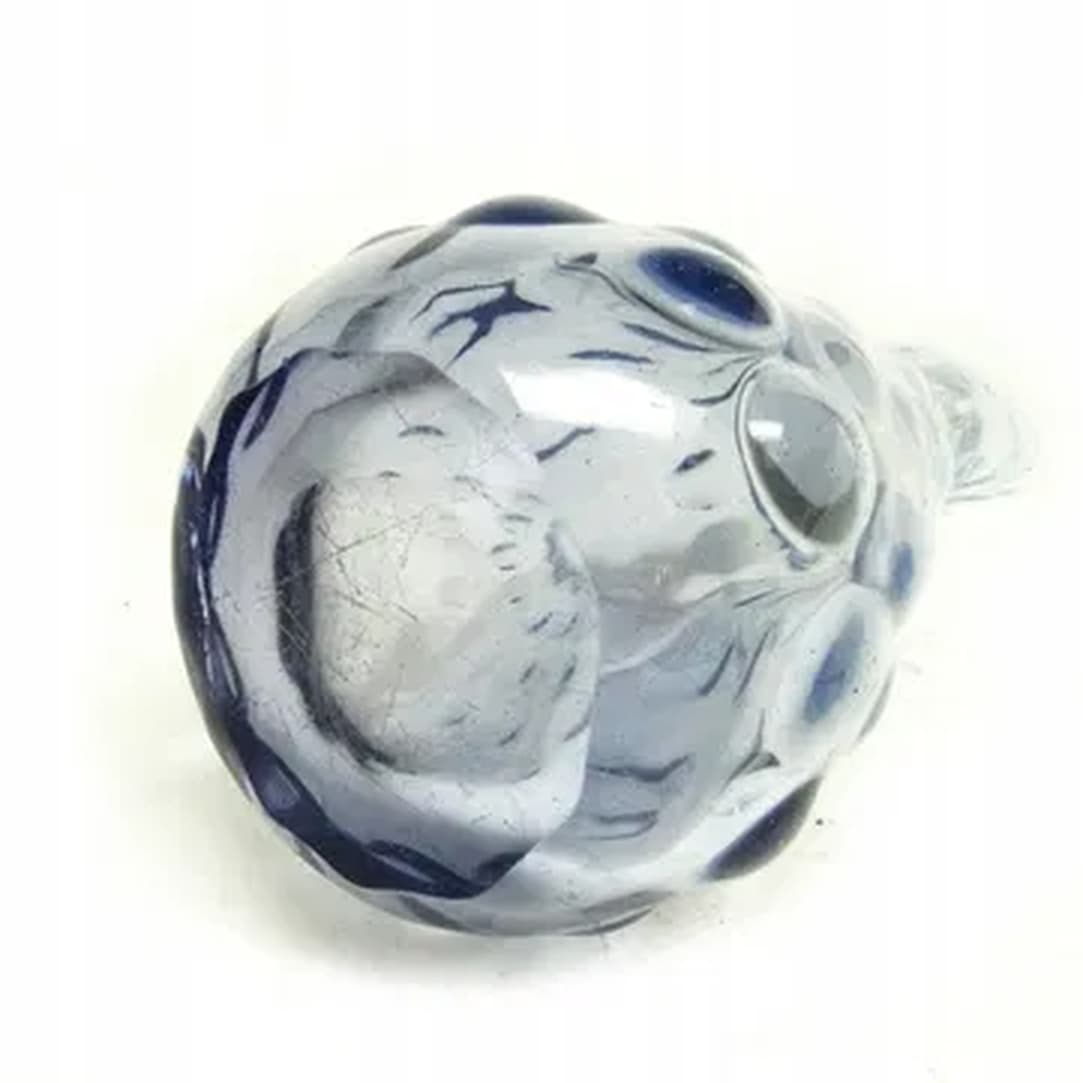 Wazon Fasolka, mid-century modern, szkło niebieskie, Ząbkowice, Polska, lata 70. - 183198