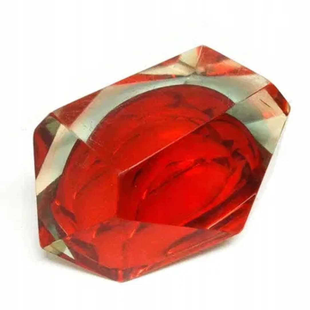 Przybornik Murano, mid-century modern, szkło sommerso, Włochy, lata 50. - 183228