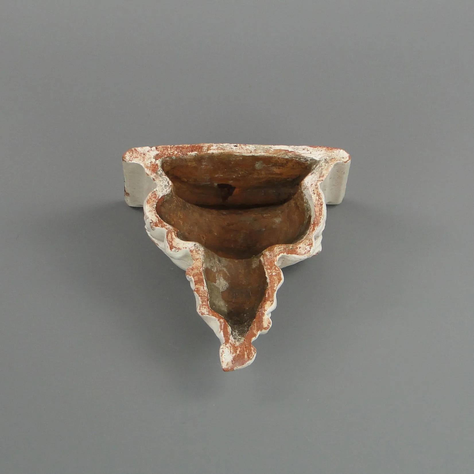 Wall Console, Eclectic, Ivory White Ceramics, Poland, 19th c. - 12841