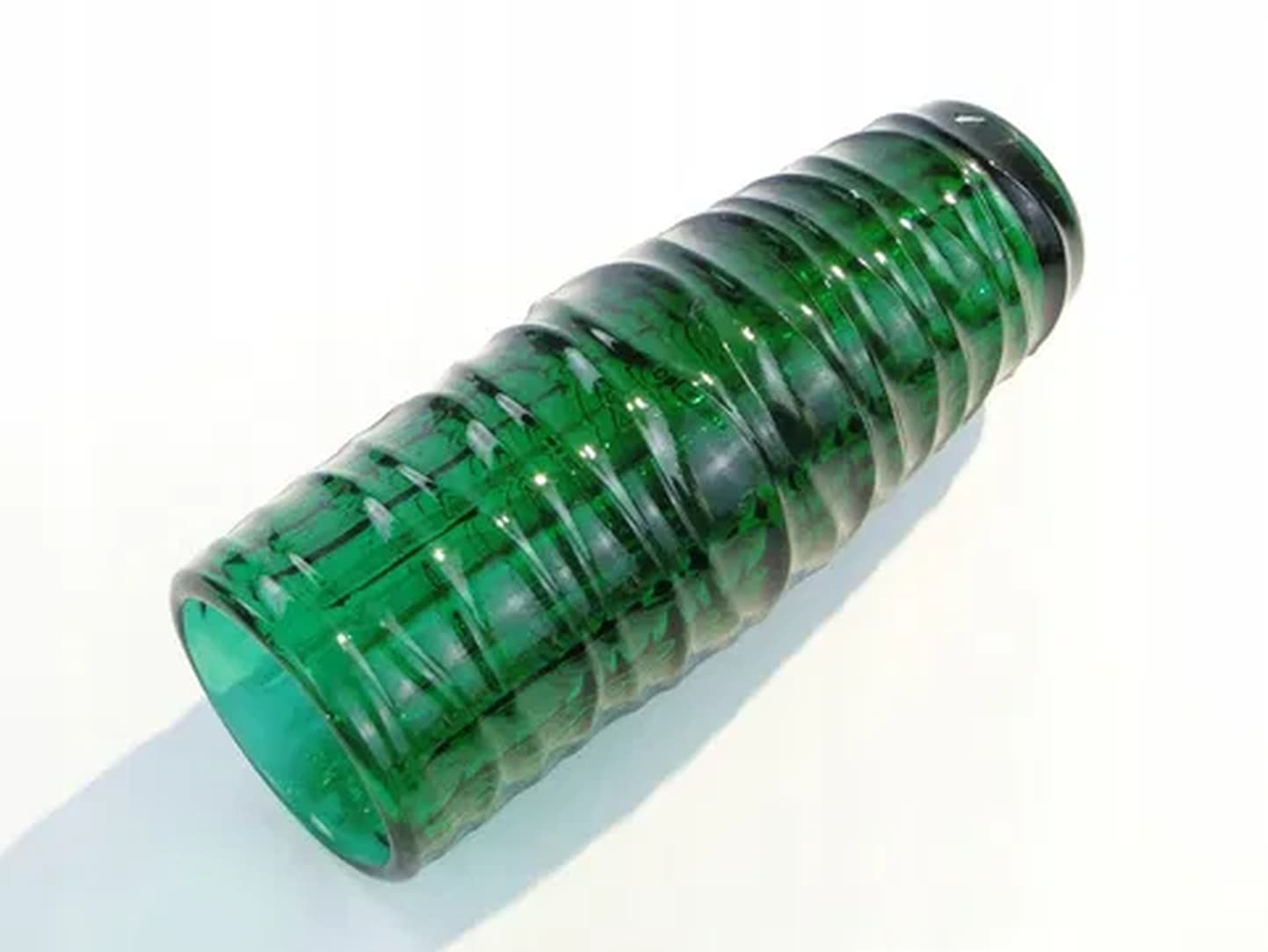 Wazon Baleron, modernizm, szkło zielone, proj. J.S. Drost, Ząbkowice, Polska, lata 70. - 183531