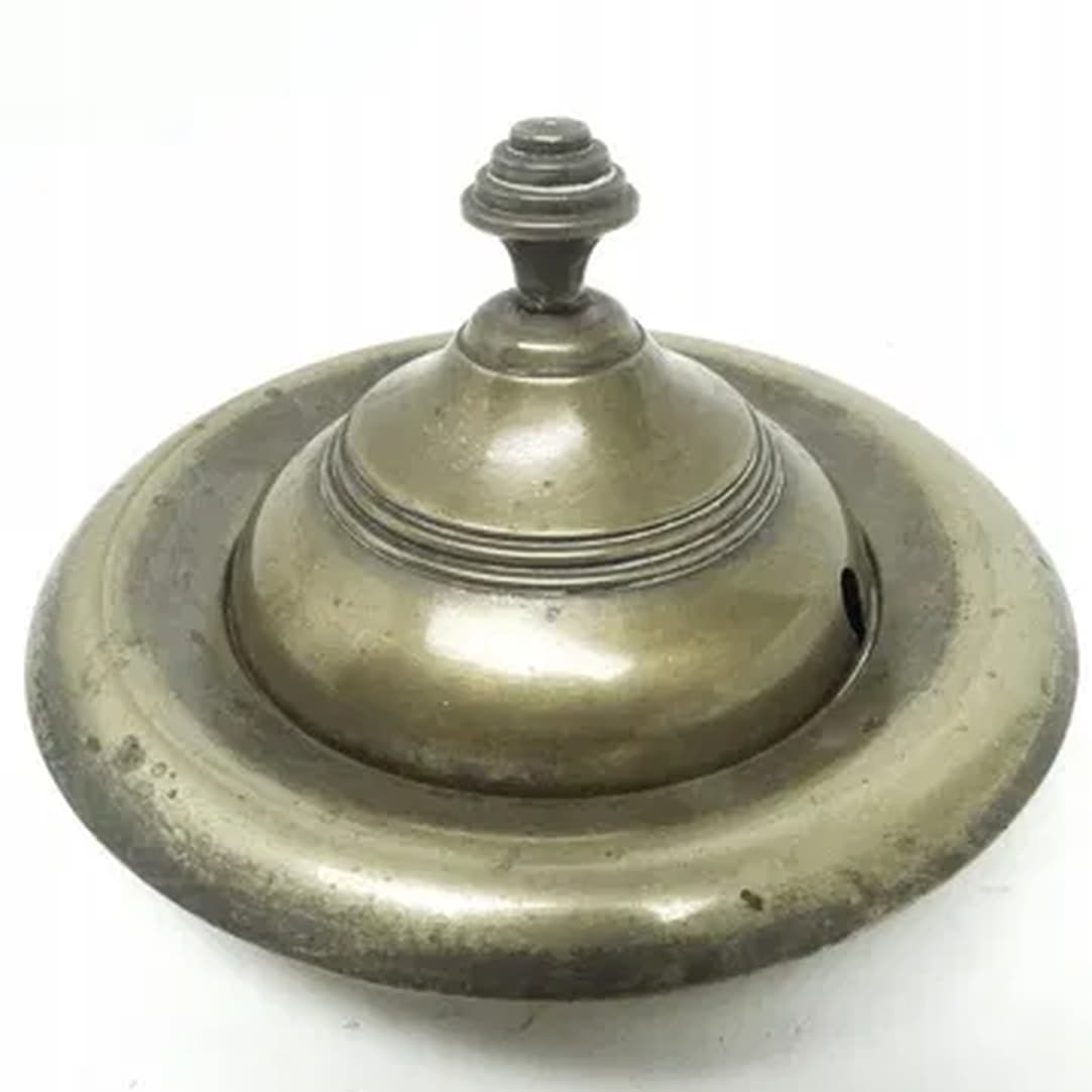 Art Deco butter dish, silver-plated brass, Belgium, 1970s. - 183656