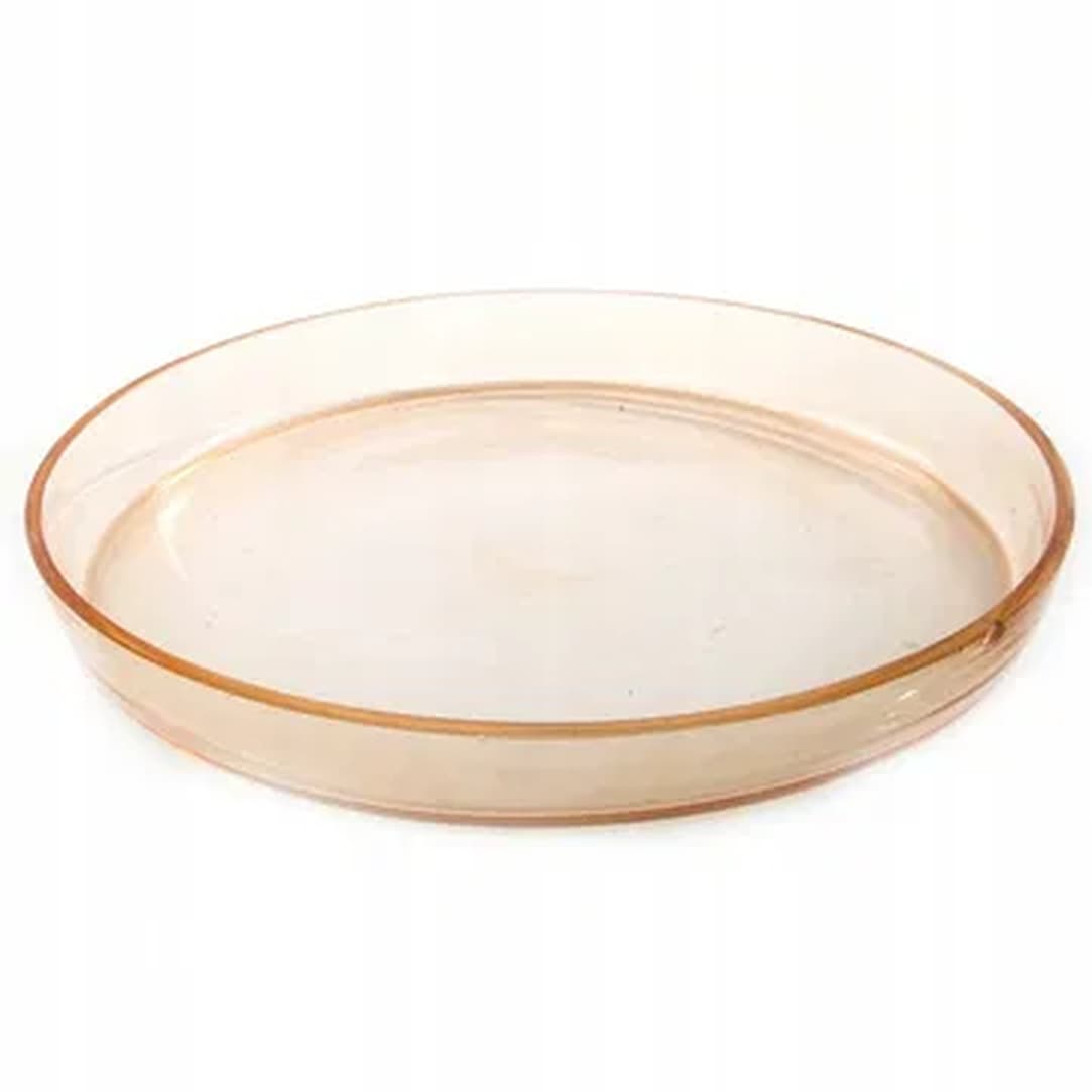 Taca Art Deco, szkło rozalinowe, Huta Hortensja, Polska, lata 50. - 183715