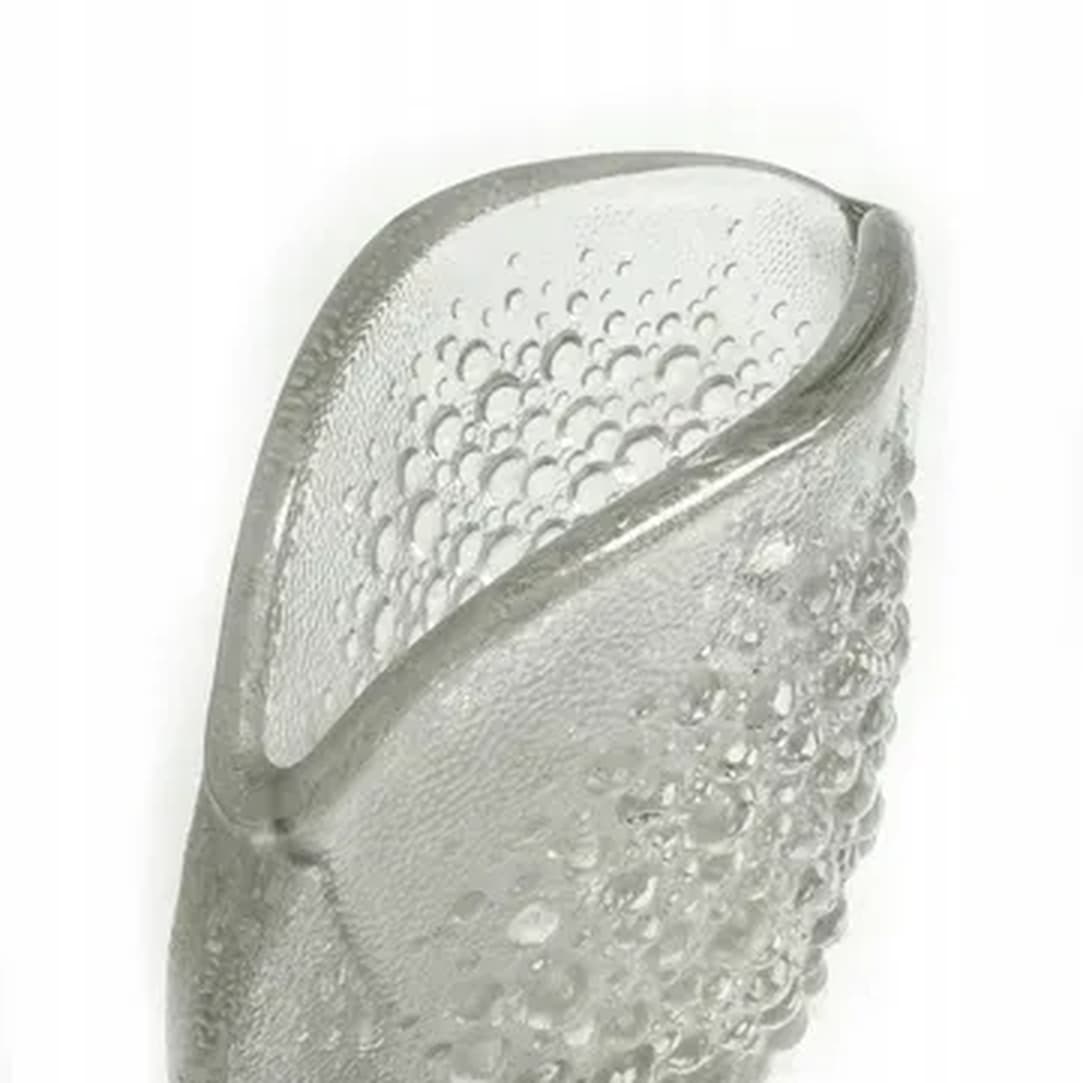 Wazon Asteroid, szkło transparentne, proj. J. S. Drost, Ząbkowice, Polska, lata 70. - 183775