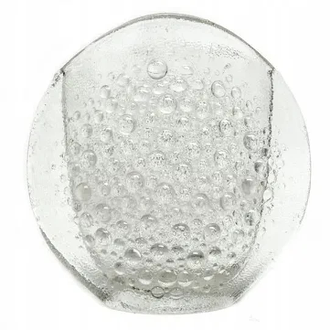 Wazon Asteroid, szkło transparentne, proj. J. S. Drost, Ząbkowice, Polska, lata 70.